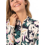Tropical Leaves Cardi Swimsuit