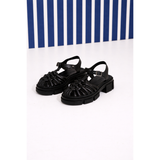 Bastion Black Sandals