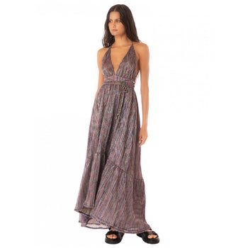 Golden Stripes Moon Bay Dress