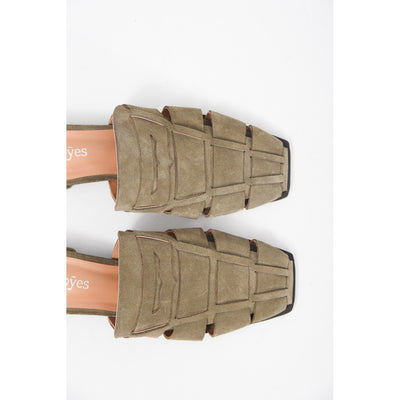 Crab Khaki Mules