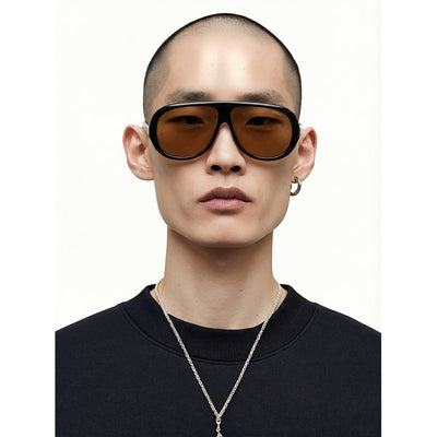 Tate Black Amber Sunglasses