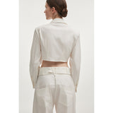 Pure White Crop Shirt