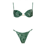 Lou Paisley Green Bikini