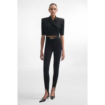 Melanie Black Crop Top