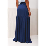 Coral Navy Blue Skirt