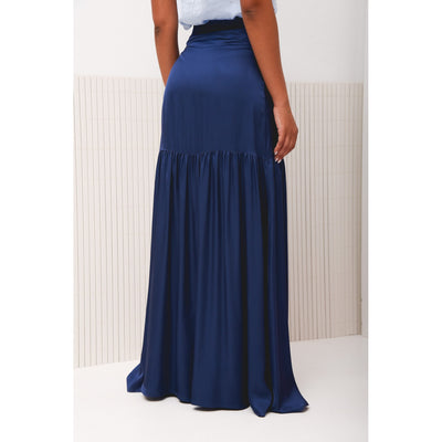 Coral Navy Blue Skirt