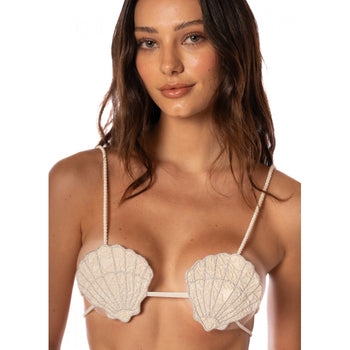 Romantic Lace Seashell Bikini Top