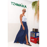 Coral Navy Blue Skirt