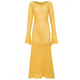 Golden Hour Crisp Long Dress