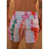 Rainbow Dye Sailor Swim Shorts