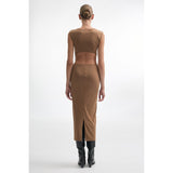 Brooke Brown Maxi Dress