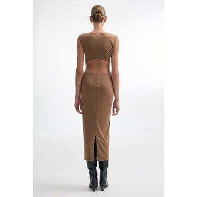 Brooke Brown Maxi Dress
