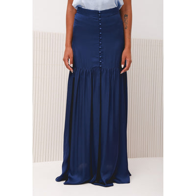 Coral Navy Blue Skirt