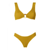 Ali Metallic Mustard Bikini