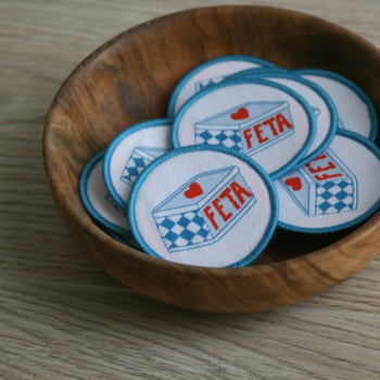 Love Feta Sew On Patch