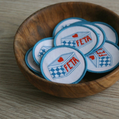 Love Feta Sew On Patch