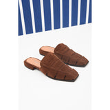 Crab Brown Mules