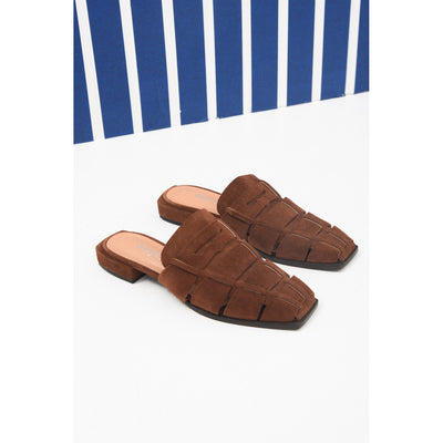 Crab Brown Mules