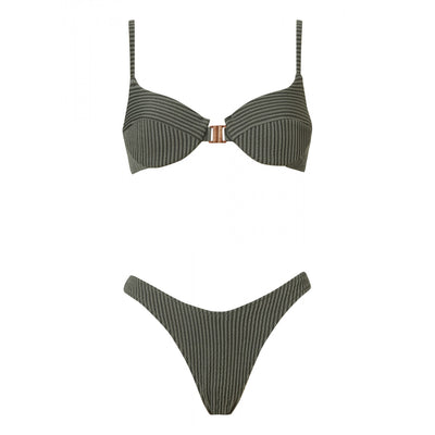 Dakota Khaki Curly Bikini