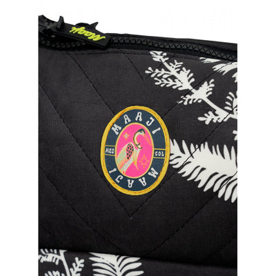 Midnight Palm Coral Double Pocket Pouch