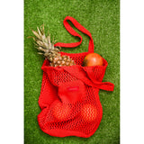 Ettu Red Knitted Tote Bag