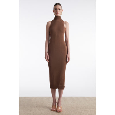 No.26 Brown Midi Dress