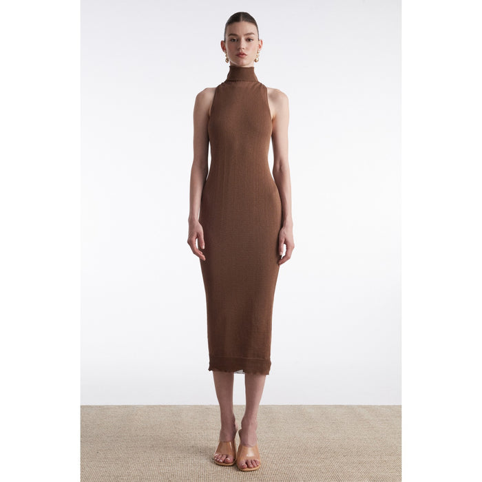 No.26 Brown Midi Dress
