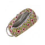 Green Floral Travel Case