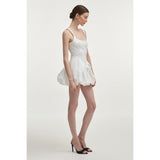 Hibiscus Bubble Mini Dress
