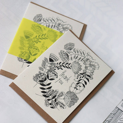 Flowers Thank You Greeting Card