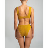 Ali Metallic Mustard Bikini