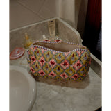 Green Floral Travel Case