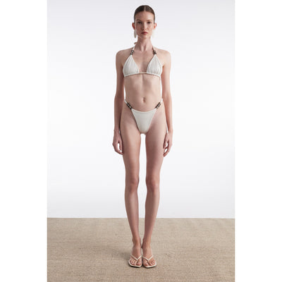Anna Beige/White Bikini