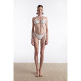 Black Pearl White Triangle Bikini