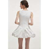 Hibiscus Bubble Mini Dress
