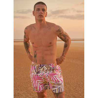 Caramel Foliage Sailor Swim Shorts