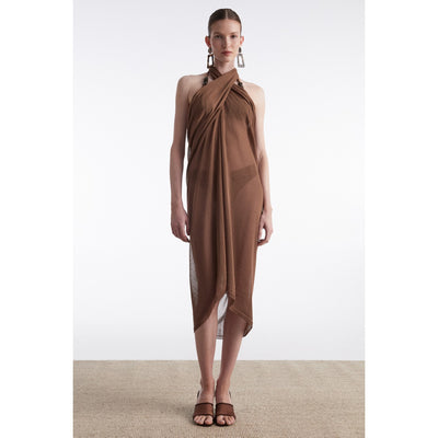 No.26 Brown Knitted Sarong