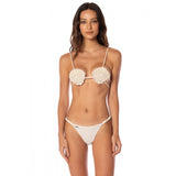 Romantic Lace Seashell Bikini Top
