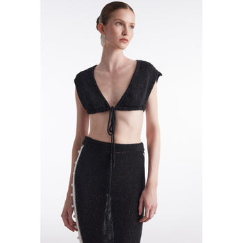 Voyage Black Knitted Top